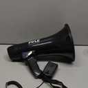 Pyle Megaphone Speaker PA Bullhorn Built-in Siren - Adjustable Volume Control & 1200Yard Range - for Football, Soccer, Baseball, Hockey & Basketball Cheerleading Fans & Coaches or for Safety Drills (Black)