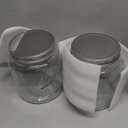 Kitchentoolz Half Gallon Glass Mason Jars with Extra Wide Mouth & Metal Lids - Airtight Food Storage & Canning Jars with Measurement Markings - 64 oz (4pk)