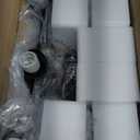 3-Light Bathroom Light Fixtures, 17.23" Black Modern Vanity Lights with Clear Glass Shade, Bathroom Wall Lamp for Mirror Kitchen Living Room Hallway Cabinet Porch