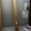 Telescoping Curtain Rods for Windows 48 to 168 Inch Adjustable, 1 Inch Diameter Heavy Duty Black Drapery Rod Set with Clean Modern Finials