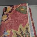 Beeiva Washable Laundry Room Rug Runner, 2x5 Red Ultra Thin Floral Kitchen Rugs Non Slip Washable, Vintage Small Bedside Christmas Rug Runner Lightweight Indoor Carpet for Entryway Bedroom