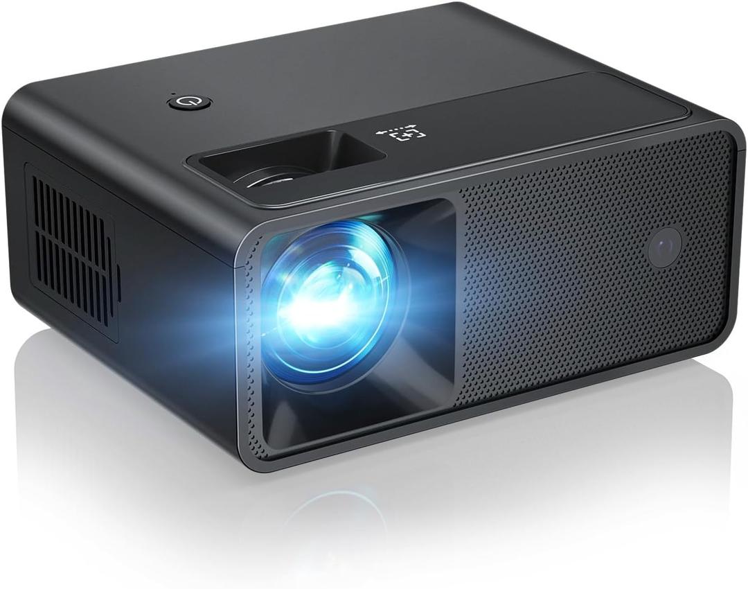 CiBest Mini Projector, Upgraded Full HD 1080P Support Video Projector, Portable Small Movie Projector, Compatible with iOS/Android/Windows/TV Stick/Box/USB/HDMI