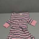 Whippet Shirt, Thin Striped Base Layer Onesie for Greyhounds, Lightweight Striped Base Layer for Sighthounds (Pink&Grey, Size 8(35-41lbs))