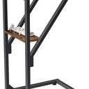 C-Shaped End Table, Small Couch Side Table, Sofa TV Tray Table for Living Room, Bedroom, Bedside ET-D-BR1