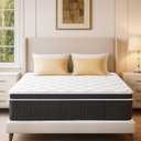QUENSIYE Full Mattress, 12 Inch Ultra Comfort Hybrid Mattresses Full Size, Foam with Independent Pocket Springs Mattress in a Box Pressure Relief & Supportive, Medium Firm