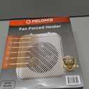 Pelonis 1500W Electric Fan-Forced 3-Speed Space Heater, White, Indoor Use