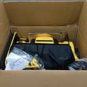 Electric Artificial Turf Sweeper 16” Artificial Grass Sweeper Vacuum with 45L Collection Bag 5 Height Adjustment Foldable Turf Power Broom for Artificial Grass Cleaning