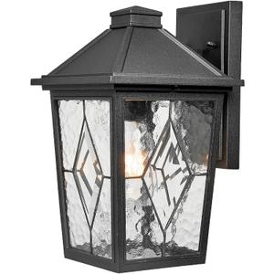Outdoor Wall Lights Aluminum Outside Porch Lights for House with E26 Socket Waterproof Garage Lights, 14inch