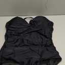 SHAPERIN Women's One Piece Swimsuits Tummy Control High Waisted Bathing Suits Padded Push Up Shapewear Swimwear Monokini (Medium, #2-black)