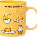 Silver Buffalo Sanrio The Many Emotions of Gudetama Lazy Egg Ceramic Mug, 20 Ounces