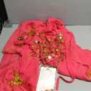 Breevo Kids Pink Genie Costume for Girls Top Model Dance Large