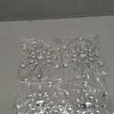 Reinstone 4pcs Silver Sparkling Snowflake Christmas Ornaments - Large Hanging Snowflake Ornaments for Christmas Tree Winter Supplies