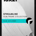Americanflat 15x21 Picture Frame with Polished Plexiglass - Streamline Collection - Thin Border Picture Frame for Wall Display - Hanging Hardware Included - Black