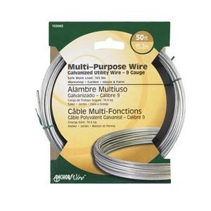 Hillman 50 ft. L Galvanized Steel 9 Ga. Wire