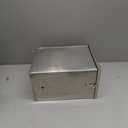 Chicken Waterer 3 Gallons, Stainless Steel Automatic Chicken Waterer, Poultry Watering No Waste 4 Water Cups Chicken Waterer and 4 Horizontal Automatic Chicken Nipples,with Latch and Bottom Bracket