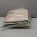 HOdo Home 15.811.89.5 In/3PCS Fabric Storage Bins with Drawstring Closure and 2 Bold Handles, Collapsible Large Cubes Canvas Baskets for Organizing Shelf Nursery Home Closet (White and Yellow)