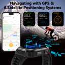 Military GPS Smart Watch for Men Pressure/Altitude/Compass,Fitness Smart Watch for Android Phones and iPhone,Outdoor Waterproof Fitness Tracker with Blood Oxygen/Heart Rate/Sleep/100+ Sport Modes