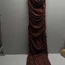 BTFBM Cocktail Dresses for Women Spring 2026 Cowl Neck Sleeveless Ruched Slim Fit Maxi Formal Wedding Guest Dress (Small, Brown)