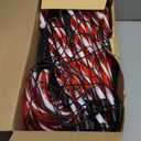 BOSSERN 24 Pack Christmas Candy Cane Lights Plug in, Jumbo Candy Cane Light Waterproof, 8 Modes Christmas LED Decorations for Outdoor, Pathway Lights Plug in for Garden Lawn Yard Patio Decorations (Warm White)