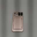 Slotcase for iPhone 17 Pro Max Case with Wallet & Sliding Lens Cover & Kickstand & Credit Card Holder & Camera Stand, Military-Grade Protection Phone Case Cover for iPhone 17 Pro Max 2025, Rose Gold