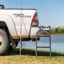 Traxion 5-100 Pickup Truck Tailgate Ladder, Fits Most 28–42 in. Tailgates, 300 lb Total Weight Capacity, Black
