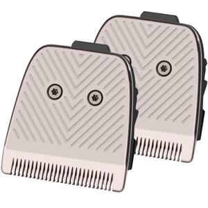 2 Pack Replacement Blade for Manscaped The Lawn Mower 5.0 Ultra Trimmer Blades, Hygienic Snap-In Ceramic Blade with Metal Guard, Fit for Manscaped Lawn Mower 5.0 Ultra Replacement Blades