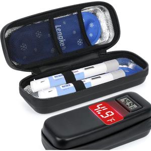Insulin Cooler Travel Case for Wegovy Pens Diabetes Carrying Insulated Bag with 2 TSA-Approved Ice Packs, Long-Lasting Cooling for Wegovy Pens, Ideal for Travel and Daily Use.