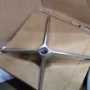 Manhattan Comfort Raspberry Adjustable Swivel Accent Chair with 360 Turn, Polished Chrome Base, Modern Retro Design, Versatile Seat Ideal for Any Room, Set of 2, White