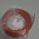 1/8"(3.3mm) Stainless Steel Wire Rope, PVC Coated Cable Kit, 50FT Heavy Duty Outdoor Cable for Deck Railing, String Lights, Clothesline & Garden Use (Red, 50ft)