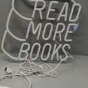 Read More Books LED Neon Sign for Library Classroom Reading Corner Bedroom
