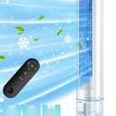 BALKO 35 INCH Evaporative Air Cooler, 2024 Upgraded Swamp Cooler Air Conditioner 20Ft Remote, 70Oscillation Windowless Air Conditioner, 3 Speeds, Smart Timer for Auto-Off, Air Cooler for Room Bedroom