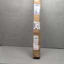 BRIOFOX Industrial Shower Curtain Rod - Never Rust Non-Slip 43-72 Inch Stainless Steel, Bronze, Painted-gold Finial
