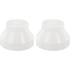 PATIKIL 7" to 4.3" Duct Reducer, 2 Pack ABS Ducting Airflow Tube Increaser Adapter Pipe Fitting for HVAC Heating Cooling Air Ventilation Systems