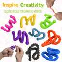 12 Pack Sensory Stick,Fidget Toys,Textured Calming Sensory Toys for Autism Kids, Anxiety Relief for Activities Essential,Stimulating & Addictive Toys for Kids Students