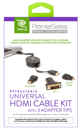 Cable HDMI Adapters | Mini HDMI, Micro HDMI, and DVI Adapters | Retractable Adapter HDMI Cable