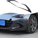 Car front bumper grille decorative frames on both sides Compatible with Mazda MX-5 NC Miata 2016-2023 Front Bumper Side Air Inlet Vent Cover Trim 2PCS Accessories (Piano Black)