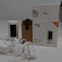 Ring Indoor Cam (1st Gen), Compact Plug-In HD security camera with two-way talk, Works with Alexa - White