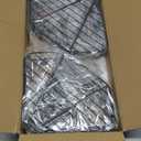 LAMU Corner Shower Caddy Tension Pole, Rust-resistant Shower Organizer, Strong Spring, 4 Adhesive Pads, Non-Slip Grid Base, Adjustable 4-Tier Basket, 8 Hooks, Fits Heights 19.7-113.8", Black