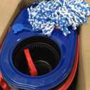 O-Cedar RinseClean Spin Mop & Bucket System + 2 Extra Mop Heads | Clean with Water | Removes 99% of Bacteria
