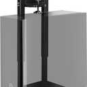 monTEK No Drill Under Desk PC Mount, Clamp-On Heavy Duty CPU Holder with Ventilated Cooling Design for Standing Desk & Home Office, Fits Most PC Cases 16.1"-25.6" (H), 66 lbs, Black