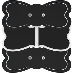 TENS Unit Electrodes Pads (3-Piece Packs) Wireless TENS Unit Electrodes Pads(7.2" x 3.1") Compatible with 3.5mm Snap-On Devices, ReusablePlease Check Electrode Pad Sizes Before Purchase (Black)