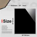 2 x KINLINK 20x24 Plexiglass Sheets 1/8 inch Thick - 3mm Black Cast Acrylic Sheet, Plastic Board Polycarbonate Sheet for DIY Project, Craft, Table Top, Acrylic Sign and Wedding Invitation 2 Pack