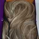 Ash Blonde Synthetic Lace Front Wig,136 Blonde mix Brown HD Lace Glueless Wig for Women Daily Use 28INTT6/107 Ash Brown