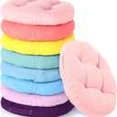 Gerrii 8 Pieces Floor Cushions for Kids Classroom Flexible Floor Seating Cushions Floor Pillows for Home School Kindergarten Daycare Nursery(Classic Color,Round)