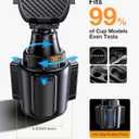 Coolpow Cup Holder Phone Holder for Car Phone Holder Cup Holder Phone MountUltra Stable & Never ShakePhone Holders for Your Car Cupholder Cell Phone Car Mount for iPhone All Smartphones Mothers Day