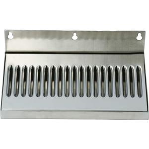 DasMarine 10Inch Draft Beer Wall Mount Drip Tray - Stainless Steel - No Drain