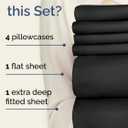 Extra Deep King Sheet Set - 6 Piece Breathable and Cooling Sheets - Hotel Luxury Bedding for Women, Men, Kids & Teens - Easy & Secure Fit - Soft, Wrinkle Free and Comfy - Extra Deep Pockets - Black