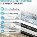 Ultrasonic Glasses Cleaner Tablets, 30 Pcs Retainer Cleaner Tablets, Professional Cleaning for Glasses, Retainers, Dentures & Jewelry, Suitable for All Ultrasonic Machine, Removes Stains & Odors