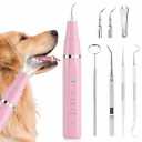 Plaque Remover for Teeth - Pet Ultrasonic Cleaner - Teeth Cleaning Kit for Tartar and Stains - Suitable for Dogs and Cats (Black)