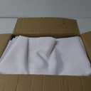 sancua Rectangle Tablecloths 6 Pack - 90x132 Inch - White Washable Fabric Cloth Table Cloth, Large Reusable Polyester Table Covers for Wedding, Party, Birthday, Banquet